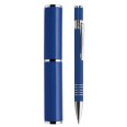 Penna A Sfera A Scatto Venus Con Porta Penna In Alluminio Colore Blu 1