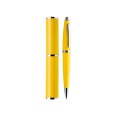 Penna A Sfera A Ratazione Alexia Con Porta Penna In Alluminio Colore Giallo 1