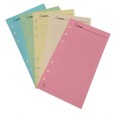 Ricambio agenda organizer a righe 9,5x17cm 6fori 50fogli 1