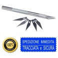 Cutter Bisturi In Metallo Hobby Per Decorazioni E Modellismo Con 2 Lame Omaggio 1