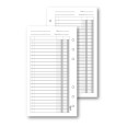 Ricambio agenda organizer commerciale 9,5x17cm 6fori 50fogli 1