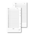 Ricambio agenda organizer perpetuo 9,5x17cm 6fori 50fogli 1