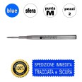 2 Refill Sfera Compatibile Montblanc Punta M Blue Kit 2 Refill Monteverde 1