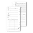 Ricambio agenda organizer scheda clienti appuntamenti 9,5x17cm 50fogli 1
