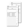 Ricambio agenda organizer progetto 9,5x17cm 6fori 50fogli 1