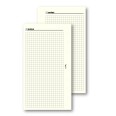 Ricambio agenda organizer a quadri 9,5x17cm 6fori 50fogli avorio 1