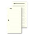 Ricambio agenda organizer a righe 9,5x17cm 6fori 50fogli avorio 1