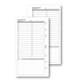 Ricambio agenda organizer appuntamenti mezz'ora 9,5x17cm 6fori 50fogli 1