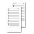 Ricambio agenda organizer note musicali pentagramma 9,5x17cm 6fori 50fogli 1