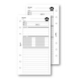 Ricambio agenda organizer ricette non dimenticare da fare 9,5x17cm 6fori 50fogli 1