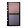 Ricambio agenda organizer foglietti riposizionabili a righe 9,5x17cm 76x76mm 50pz 25fogli rosa 1