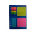 Ricambio agenda organizer foglietti riposizionabili 15x21cm A5 76x76mm 175pz 25fogli 5colori 1
