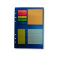 Ricambio agenda organizer foglietti riposizionabili 15x21cm A5 76x76mm 175pz 25fogli 5colori 1