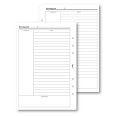 Ricambio agenda organizer note 15x21cm A5 6fori 30fogli 1