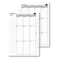 Ricambio agenda organizer piano alimentare dieta settimanale 15x21cm A5 6fori 25fogli 1