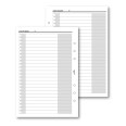 Ricambio agenda organizer acquisti non dimenticare 15x21cm A5 6fori 25fogli 1