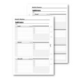 Ricambio agenda organizer acquisti non dimenticare settimanale 15x21cm A5 6fori 30fogli 1
