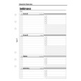 Ricambio agenda organizer acquisti non dimenticare settimanale 15x21cm A5 6fori 30fogli 3