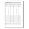 Ricambio agenda organizer settimanale senza data 15x21cm A5 6fori 30fogli 2
