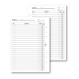 Ricambio agenda organizer scadenzario 15x21cm A5 6fori 30fogli 1