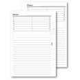 Ricambio agenda organizer appuntamenti oraria 15x21cm A5 6fori 30fogli 1