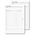 Ricambio agenda organizer appuntamenti oraria mezz'ora giornaliera 15x21cm A5 6fori 30fogli 1