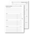 Ricambio agenda organizer appuntamenti oraria settimanale senza data15x21cm A5 6fori 30fogli 1