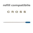 Refill Ricambio Penna Compatibile Tipo Cross Pezzi 2 Punta M Blu Ricarica Per Penne Tipo Cross 1