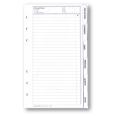 Ricambio agenda organizer alette divisori 9,5x17cm 6fori bianco 1