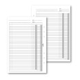 Ricambio agenda organizer scadenzario 15x21cm A5 6fori 30fogli 1
