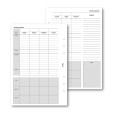 Ricambio agenda organizer appuntamenti note 15x21cm A5 6fori 30fogli 1