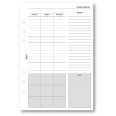 Ricambio agenda organizer appuntamenti note 15x21cm A5 6fori 30fogli 3