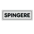 Targa Segnaletica Spingere Adesiva 5x15 Colore Silver Targhetta Ufficio 1