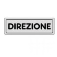 Targa Segnaletica Direzione Adesiva 5x15 Colore Silver Targhetta Ufficio 1