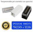 Temperamatite Per Cosmetici A 2 Fori Con Specchio 1 Pz Bianco O Nero 1