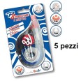 Correttore A Nastro St 10 Pezzi 5mmx8 Metri Con Sistema Laterale Ed Inserto Gommato 1