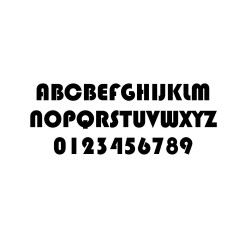 10 Pezzi Tra Numeri Lettere E Simboli Adesivi Serie Berlino In Plastica Semilucida 1 2