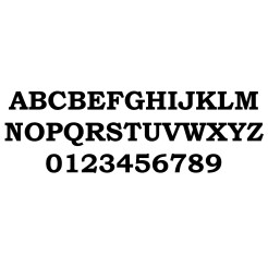 10 Pz Tra Numeri Lettere E Simboli Adesivi Serie Vienna In Pvc Semilucida 1 2