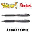 Penna Pentel Wow Sfera 1 0 A Scatto Punta 2 Pezzi Nero 1