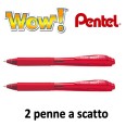 Penna Pentel Wow Sfera 1 0 A Scatto Punta 2 Pezzi Rosso 1