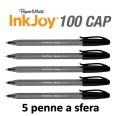 Penne Papermate Inkjoy 100 A Sfera 5 Pezzi Nero 1