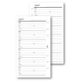Ricambio agenda organizer contatti rubrica 9,5x17cm 6fori 50fogli bianco 1