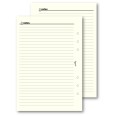 Ricambio agenda organizer a righe 15x21cm A5 6fori 30fogli avorio 1