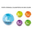 Porta Fermagli Con Calamita Sfera Fusto Trasparentein Vari Colori Forti Porta Graffette 1