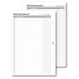 Ricambio agenda organizer non dimenticare 15x21cm A5 6fori 30pz 30fogli bianco 1