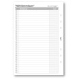 Ricambio agenda organizer non dimenticare 15x21cm A5 6fori 30pz 30fogli bianco 3