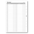 Ricambio agenda organizer da fare 15x21cm A5 6fori 30pz 30fogli bianco 3