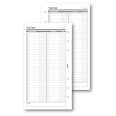 Ricambio agenda organizer da fare 9,5x17cm 6fori 50fogli bianco 1