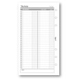 Ricambio agenda organizer da fare 9,5x17cm 6fori 50fogli bianco 2