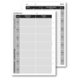 Ricambio agenda organizer piano alimentare dieta 15x21cm A5 6fori 30pz 30fogli 1